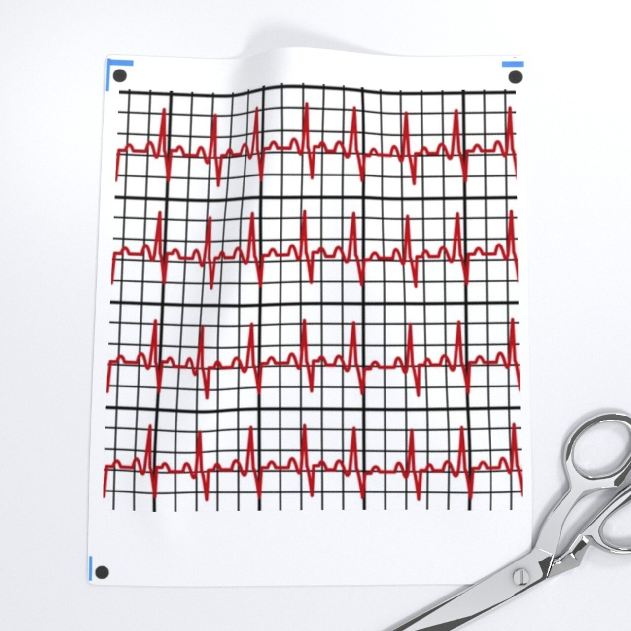 Heartbeat Readout Heart Coordinate Medical Nursing Health Custom Printed Fabric by Spoonflower Various Fabrics by the Yard or Fat Quarter
